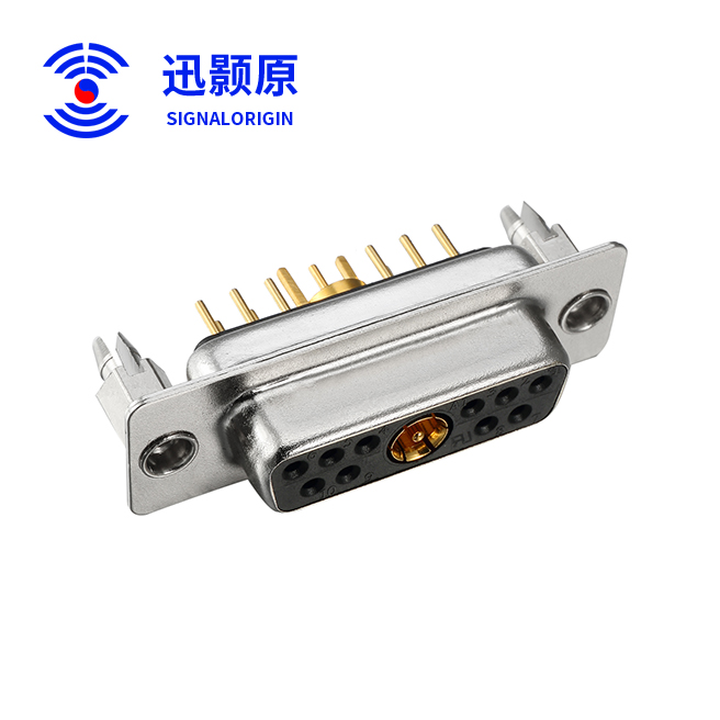 11W1-母-直插板-射频-铆鱼叉