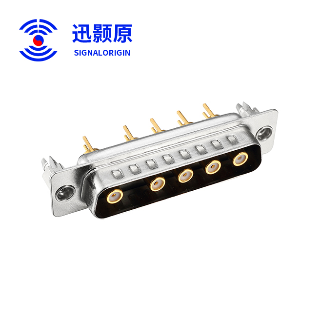 5W5-公-直插板-射频-铆鱼叉