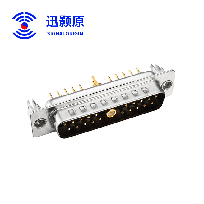 21W1-公-直插板-射频-铆鱼叉