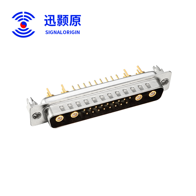 21W4-公-直插板-射频-铆鱼叉