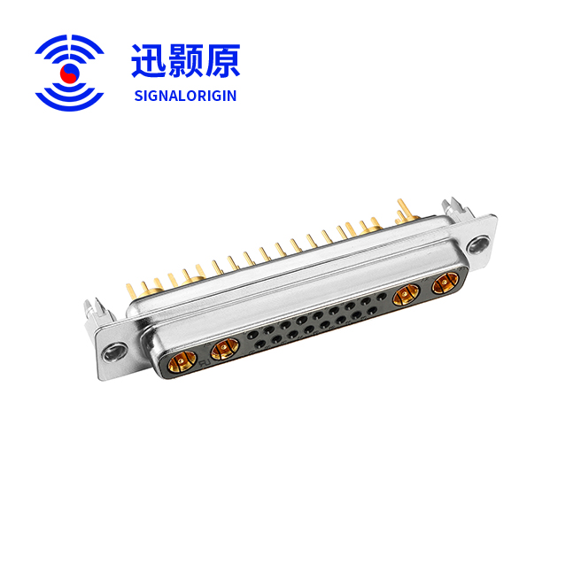 21W4-母-直插板-射频-铆鱼叉