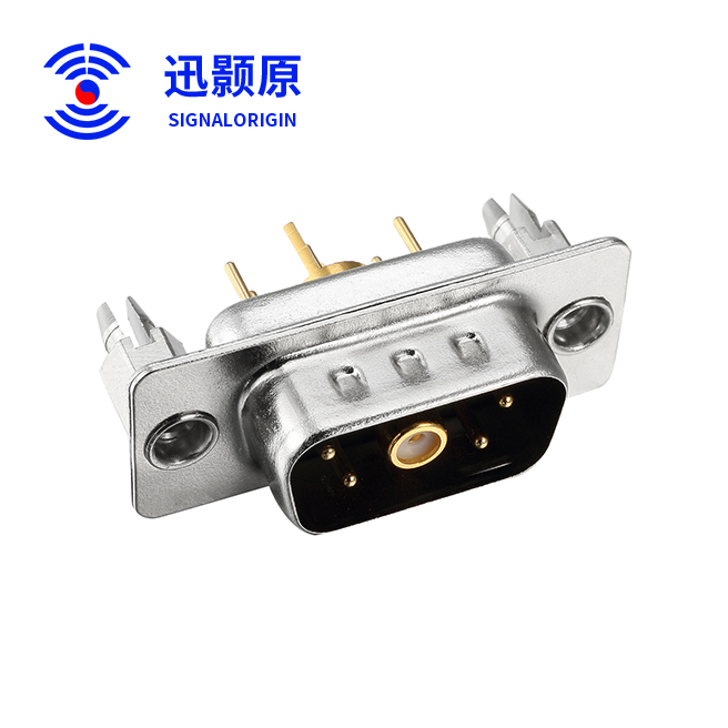 5W1-公-直插板-射频-铆鱼叉