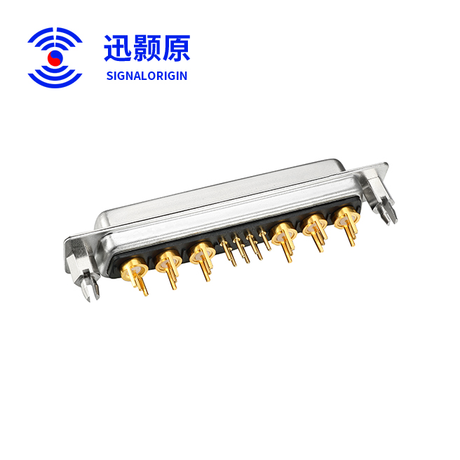 13W6-母-直插板-射频-铆鱼叉