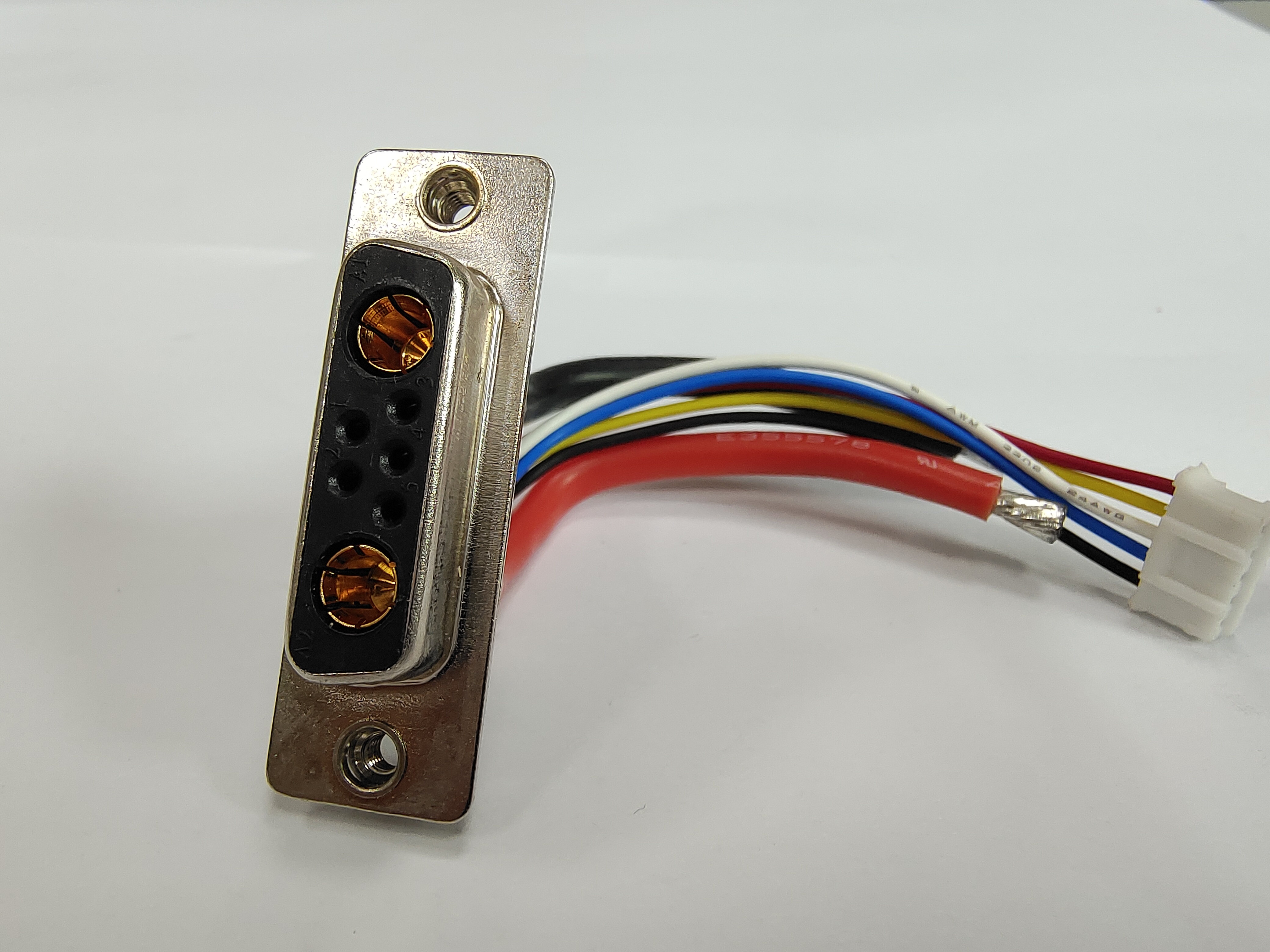 D-SUB大电流线 7W2平衡扭扭车线束5+2公母头线电动车线束