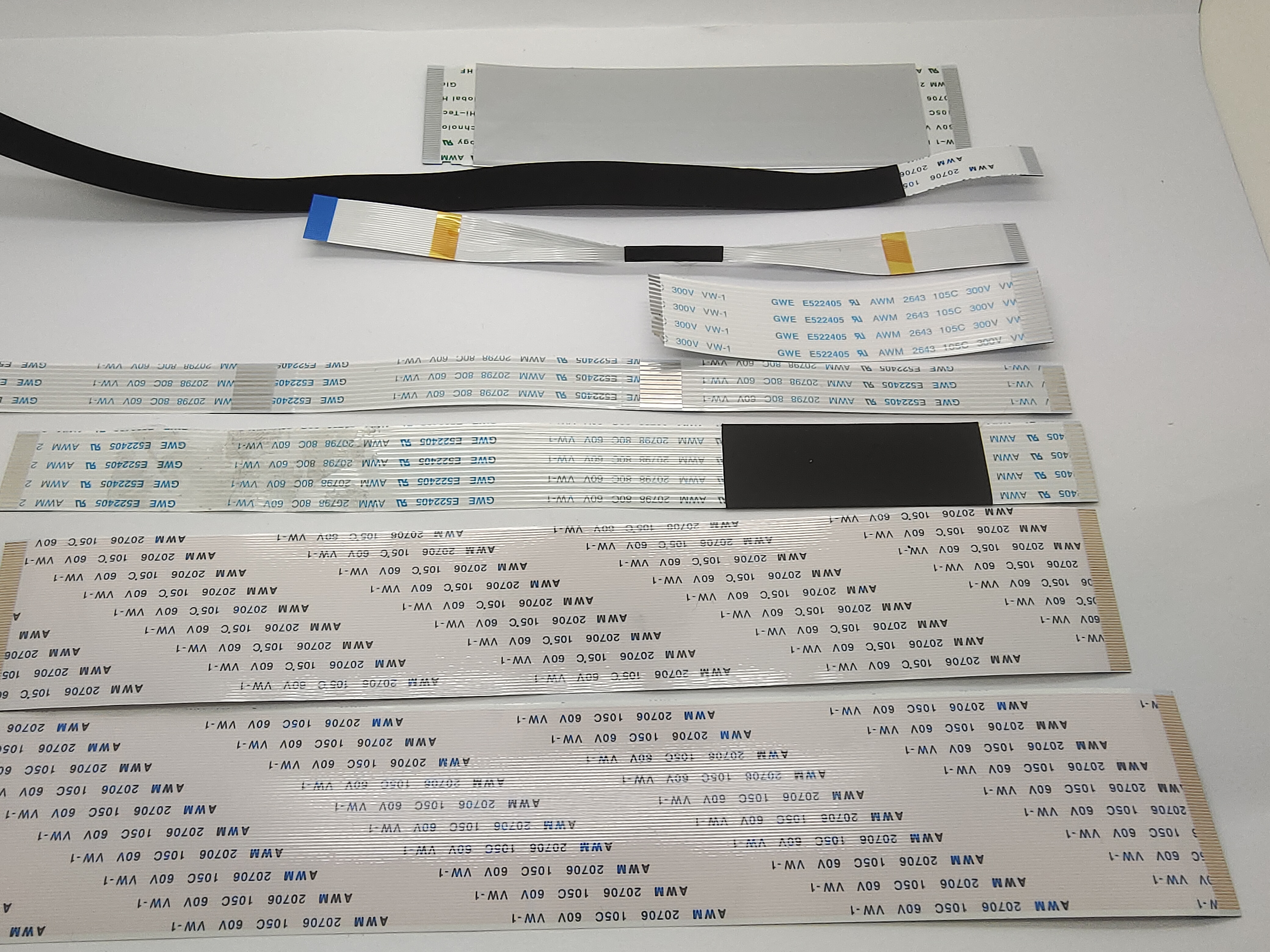 FFC排线 0.5/1.0mm同反向显示屏排线AB型柔性软排线 FFC连接线