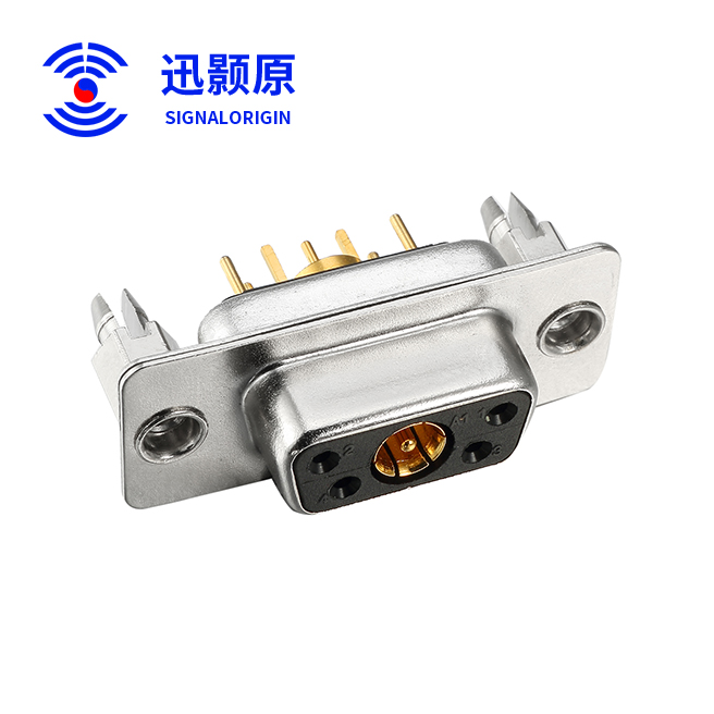 5W1-母-直插板-射频-铆鱼叉