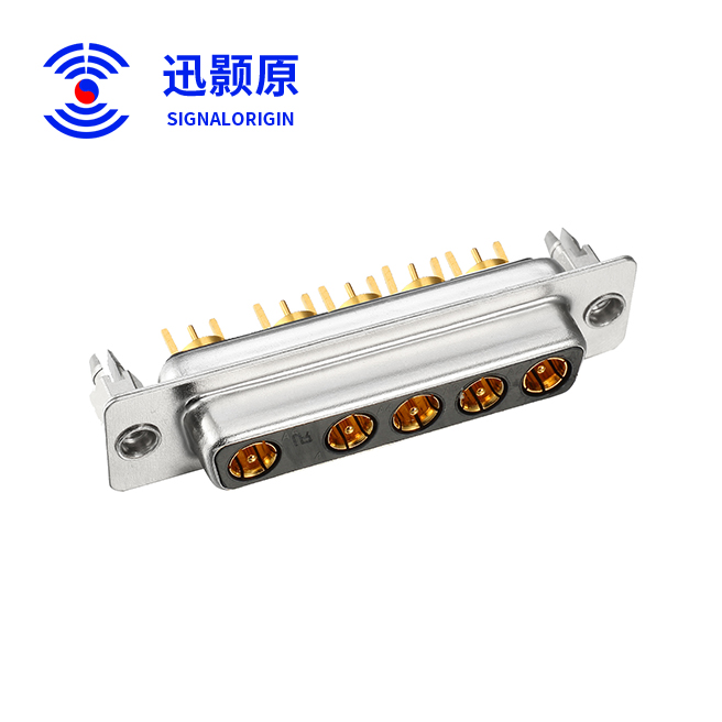 5W5-母-直插板-射频-铆鱼叉