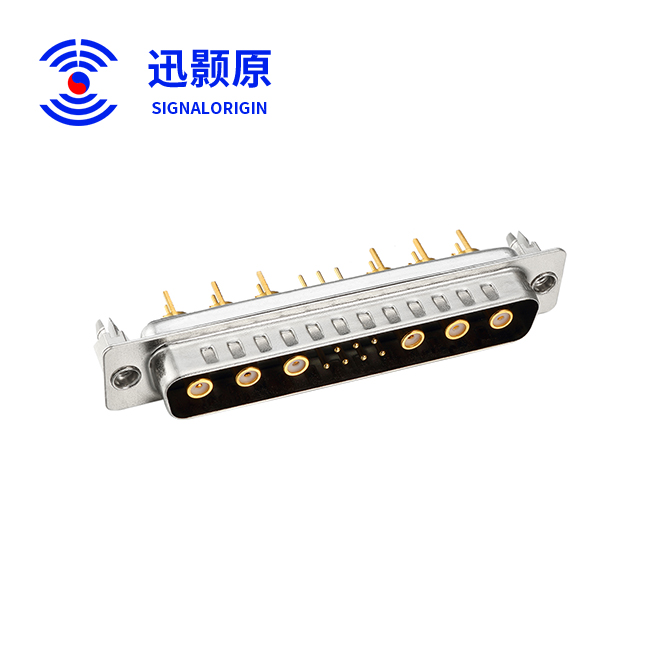 13W6-公-直插板-射频-铆鱼叉