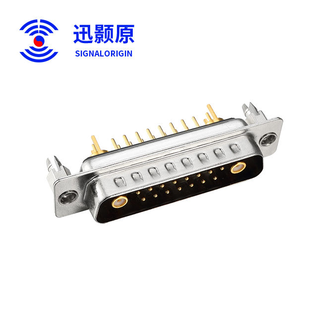 17W2-公-直插板-射频-铆鱼叉