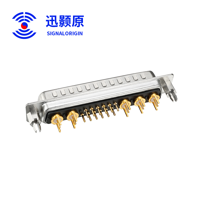 17W5-公-直插板-射频-铆鱼叉