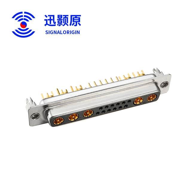 17W5-母-直插板-射频-铆鱼叉