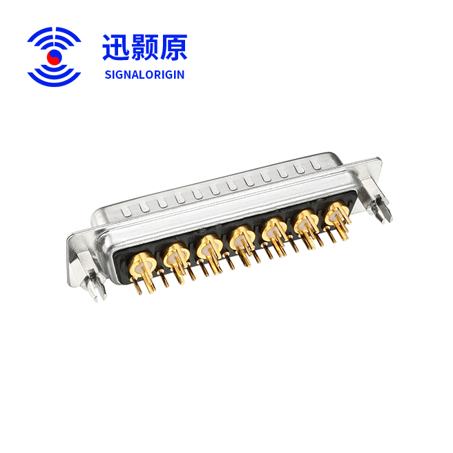 24W7-公-直插板-射频-铆鱼叉