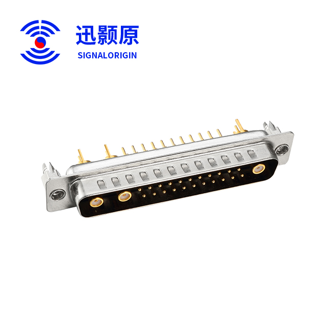 25W3-公-直插板-射频-铆鱼叉